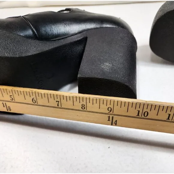 Lamoda Platform Mary Jane Heels Double Strap Ring Buckle Goth Alt Black Size 8 - Picture 13 of 13